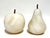 Hand-Carved Alabaster Fruit Sculptures Pear and Apple Collectible 1980s For Sale - Image 12 of 13