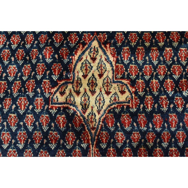 Mir Rug 10'6'' X 15'8'' Blue Wool Vintage Traditional Hand-Knotted Carpet For Sale - Image 11 of 15