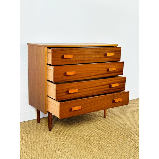 Scandinavian Teak Chest of Drawers, 1960 For Sale - Image 10 of 12