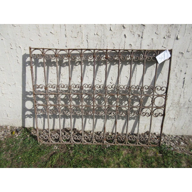 Antique Victorian Iron Architectural Salvage Door For Sale In Philadelphia - Image 6 of 7