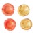 Set of 4 Vintage Hand Carved Primitive Red/Amber Italian Alabaster Ashtrays/Trinket Dishes For Sale