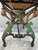 Vintage Mid 20th Century Cast Iron Bench With Leopard Print Upholstered Seat For Sale - Image 12 of 12