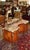 1920's French Style Marble Top Inlaid Walnut Vanity With Later Companion Mirror For Sale - Image 4 of 15