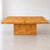 Beautiful 1970s burl wood extendable dining table in the style of Milo Baughman. Featuring a richly figured burl wood...