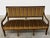Brown Directoire-Style Striped Walnut Bench, 19th Century For Sale - Image 8 of 8