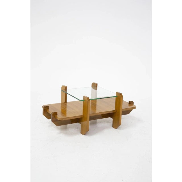 Italian Coffee Table with Glass Top by Vittorio Gregotti, 1960 For Sale - Image 11 of 11