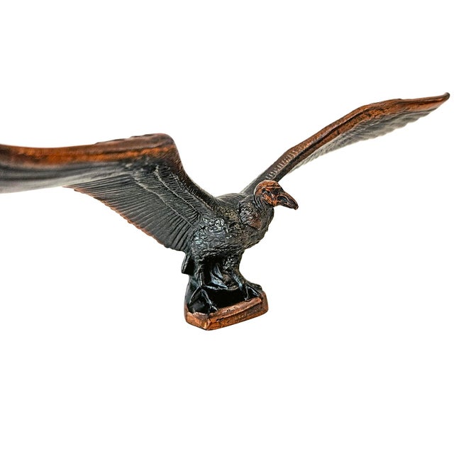 Mid 20th Century Wm. Otto Bronze "Teratornis" Prehistoric Vulture Sculpture For Sale - Image 4 of 16