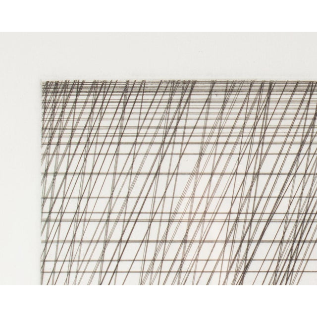 1980s 1982 “Fisherman in a Rainstorm” Abstract Etching by Art Hansen For Sale - Image 5 of 8