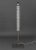 Jean-Marie Massaud for Poltrona Frau "Fede" Floor Lamp, the spiral form Murano clear glass on steel square base. 60" H x...