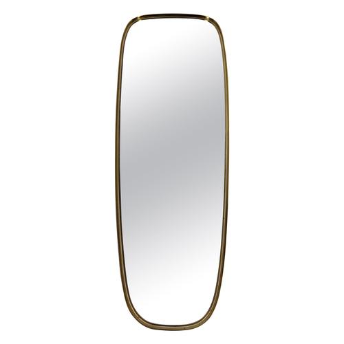 Italian Brass Framed Wall Mirror, Italy, 1960s For Sale - Image 11 of 11