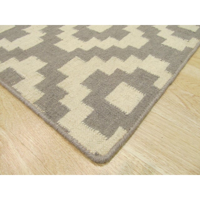 2020s 5x8 Ava Quinn Multicolor Geometric Contemporary Handknotted Wool Nan Carpet Rug For Sale - Image 5 of 5