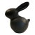 Contemporary Abstract Cast Iron Bunny Rabbit Sculpture For Sale