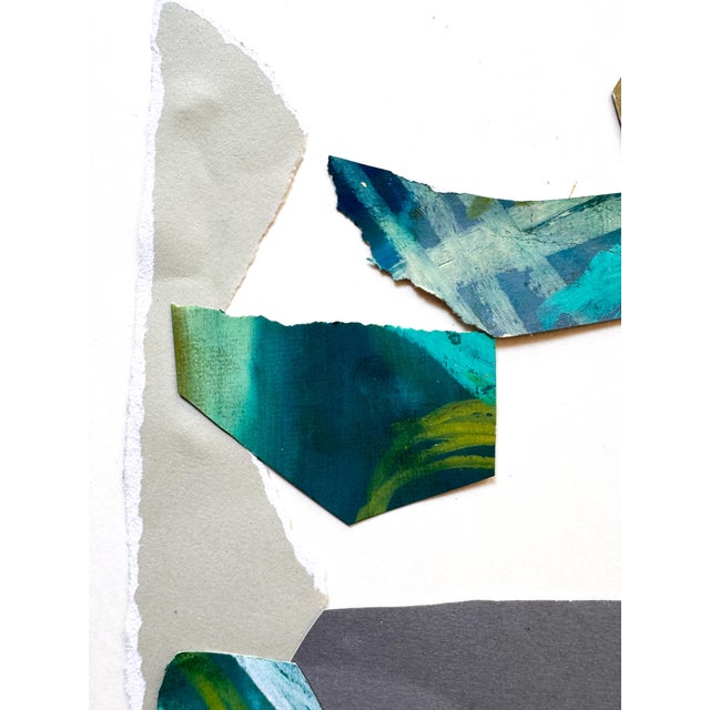 "Cut to the Feeling 3" Original Framed Collage on Paper by Zac Woodiel For Sale - Image 4 of 12