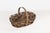 1970s Handwoven Oval Splint Gathering Basket With Hard Wood Base For Sale - Image 5 of 13