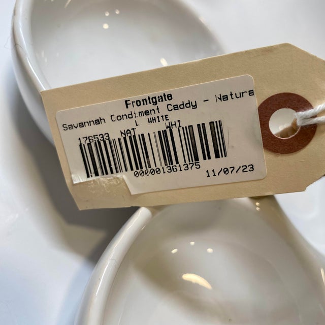 Frontgate Savannah Snack Caddy Serving Bowls For Sale - Image 10 of 15