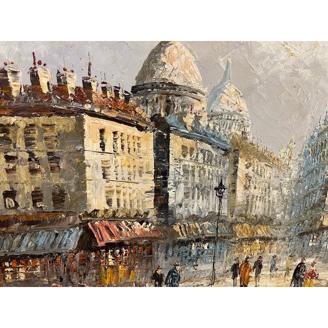 Caroline Burnett (1877-1950) Impressionist Paris Cityscape Oil Painting For Sale - Image 12 of 12
