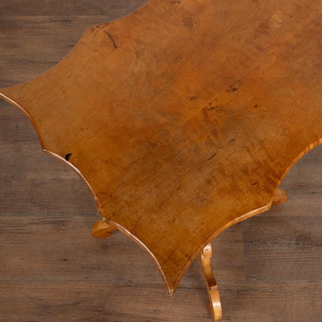 Pair, Biedermeier Small Pedestal Side Tables, Sweden Circa 1890 For Sale - Image 6 of 10