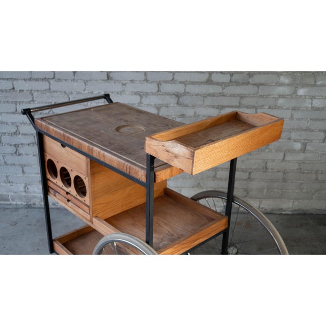 Vintage Mid-Century Arthur Umanoff for David Morgan Bar Cart For Sale - Image 12 of 18