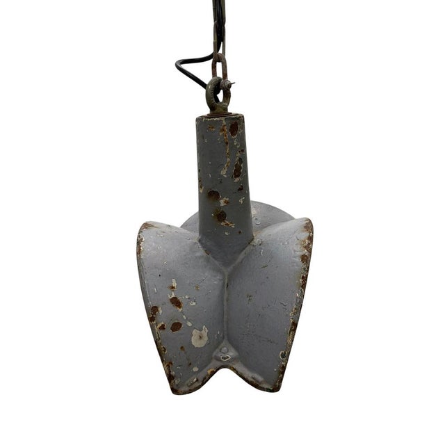 Vintage Industrial Mirrored Pendant Light by Esla, 1920s For Sale - Image 6 of 18