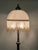 Metal Antique Brass and Onyx Beaded Glass Shade Floor Lamp, 1950s For Sale - Image 7 of 9