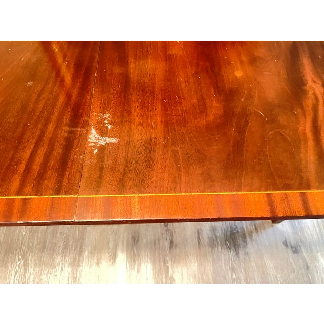 Vintage English Mahoganny Extention Table For Sale - Image 4 of 11