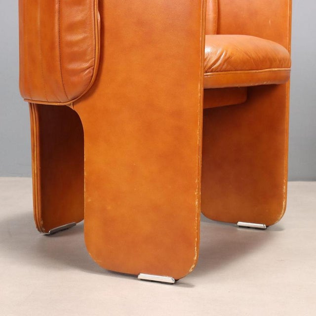 Dinette Armchairs in Leather from Alias, 1970s, Set of 2 For Sale - Image 6 of 11