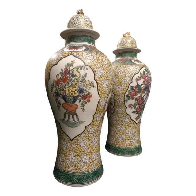 Earthenware Vases from Desvres, 1900s For Sale
