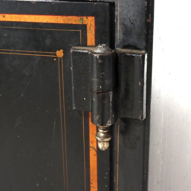 Metal Antique Reliable Safe & Lock Co. Floor Safe, Covington, Ky C1890 For Sale - Image 7 of 11