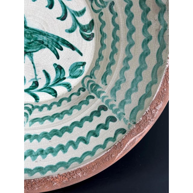 Large Spanish Fajalauza Ceramic Lebrillo Bowl For Sale - Image 3 of 8