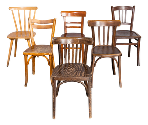 Vintage Bentwood Pub Chairs, 1950s, Set of 6