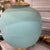Vintage Aqua Glass Globe Table Lamp For Sale - Image 10 of 11