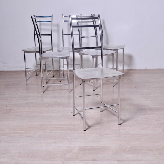 Vintage Italian Chairs by Ycami Bagutta, 1980, Set of 6 For Sale - Image 10 of 18