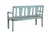 Vintage Anglo-Indian Painted Teakwood Garden Bench, Mid-Century For Sale - Image 4 of 4
