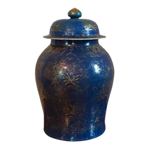 18th Century Chinese Porcelain Jar in Powder Blue Glaze
