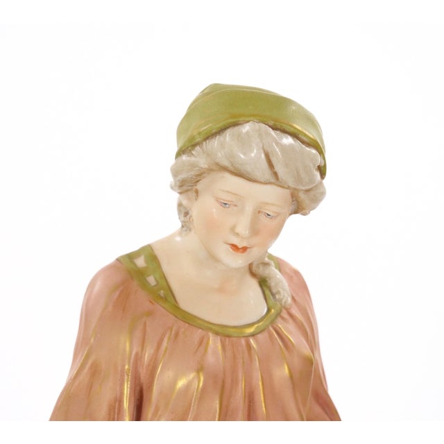 Early 20th Century Hand Painted / Gilt Decorated Porcelain Decorative Sculpture For Sale - Image 11 of 12