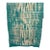 Vintage African Teal Resist Wave Throw For Sale