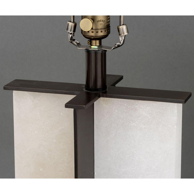Metal French Arteriors Lyon Table Lamps, Pair For Sale - Image 7 of 12