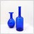 Vintage Handblown Cobalt Blue Glass Vases, Set of 2 For Sale - Image 5 of 12