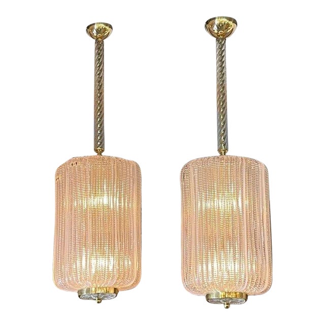 Elegant Murano Glass Lanterns For Sale