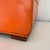Wood Vintage Orange Vinyl Storage Ottoman, Rectangular For Sale - Image 7 of 12