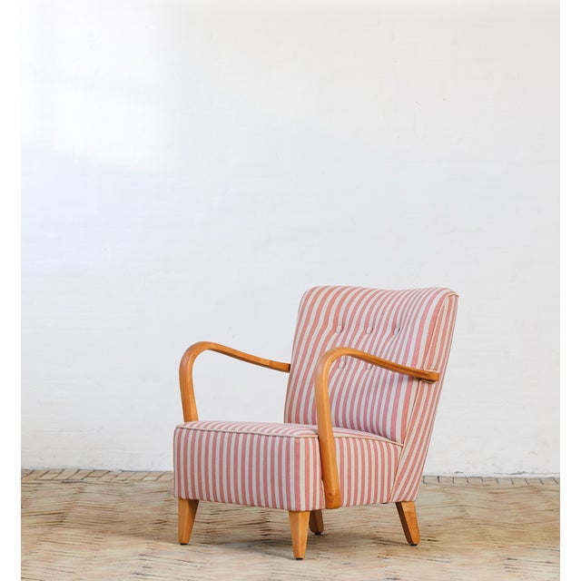 1950s No. 921 Chair in Wool Upholstery, Sweden, 1950s For Sale - Image 5 of 5