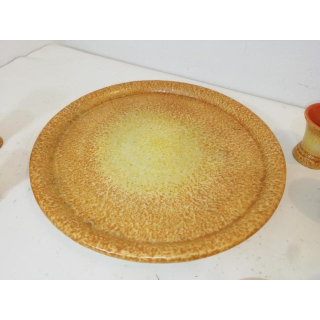 Futurist Ceramic Set by Ivos Pacetti for La Spiga Albisola, Italy, 1920s, Set of 8 For Sale - Image 9 of 11