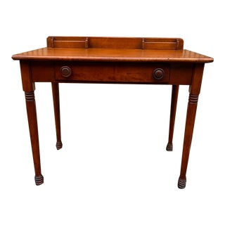 19th Century Antique Victorian Style Solid Wood Table Desk For Sale