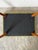 Mid-Century Modern Green Fabric Ottoman With Walnut Legs Mid-Century Modern 1960s For Sale - Image 3 of 10