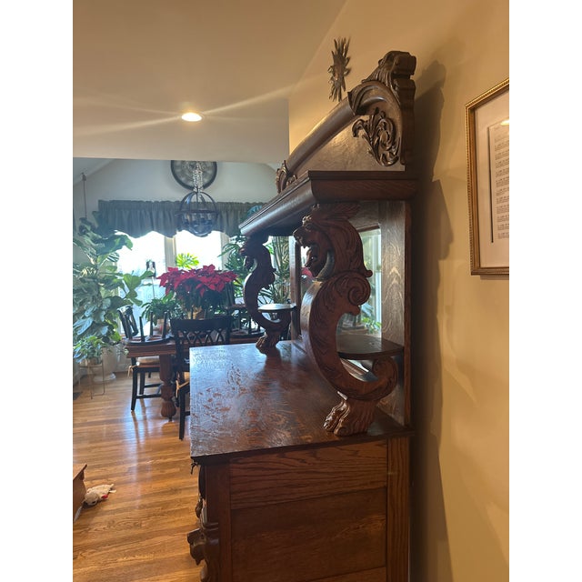 Brown Late 19th Century Lion Head Board Server For Sale - Image 8 of 10