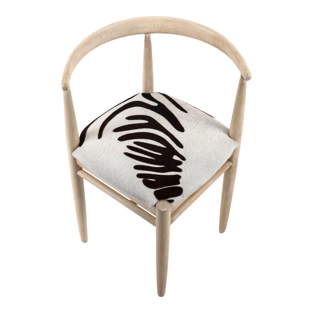 1970s Corner Bleached Oak Chair For Sale