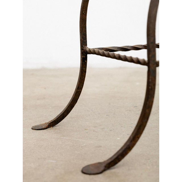 Mid Century Iron Savonarola Chair For Sale - Image 9 of 11