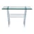 Vintage Mid-Century Lucite Console Table With Beveled Glass Top For Sale