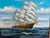 Original Signed Oil Painting Sailing Ship at Sea Maritime Seascape Framed For Sale - Image 10 of 12