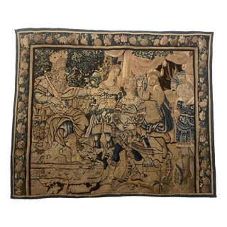 17th Century Flemish Tapestry Depicting the Meeting of David and King Saul For Sale